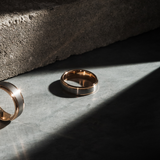 Tesoro 6mm Brushed Pearl Grey Tungsten Ring img 1