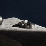 Tsakali 6mm Mens Silver Tungsten Ring img 1