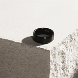 Mesomalas 8mm Mens Black Tungsten Ring img 1