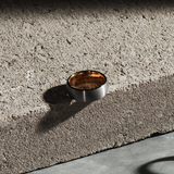 Chacal Silver Rose Gold Mens Tungsten Ring img 1