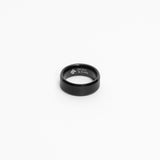 Mesomalas 8mm Mens Black Tungsten Ring img 3