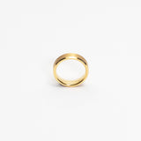 Aureous 6mm Mens Gold Tungsten Ring img 5