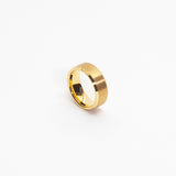 Aureous 8mm Ring Size Mens Gold Tungsten Ring img 2