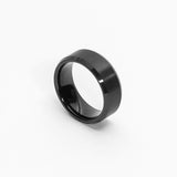 Mesomalas 8mm Mens Black Tungsten Ring - Jackal and Dare