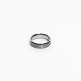 Nemean 6mm Bevelled Silver Tungsten Ring img 4