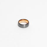 Chacal Silver Rose Gold Mens Tungsten Ring img 3