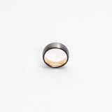 Chacal Silver Rose Gold Mens Tungsten Ring img 4