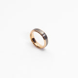 Tesoro 6mm Brushed Pearl Grey Tungsten Ring img 2