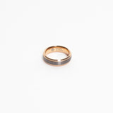 Tesoro 6mm Brushed Pearl Grey Tungsten Ring img 3