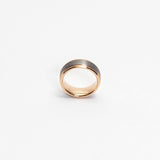 Tesoro 8mm Brushed Pearl Grey Tungsten Ring img 4