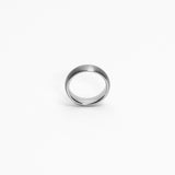 Tsakali 6mm Mens Silver Tungsten Ring img 5