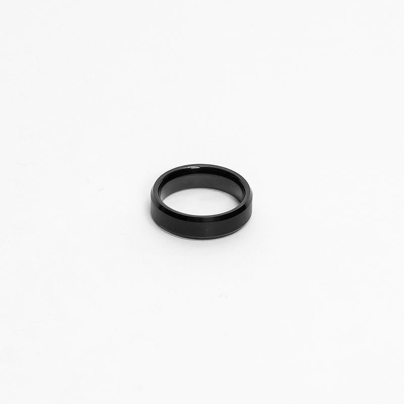 Mesomalas 6mm Mens Black Tungsten Ring img 4