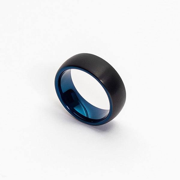 Kludde Black Cobalt Mens Tungsten Ring - Jackal and Dare