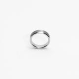 Nemean 6mm Bevelled Silver Tungsten Ring img 5
