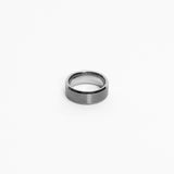 Nemean 8mm Bevelled Silver Tungsten Ring img 5