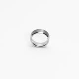 Nemean 8mm Bevelled Silver Tungsten Ring img 4