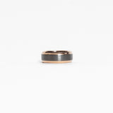 Tesoro 8mm Brushed Pearl Grey Tungsten Ring img 6